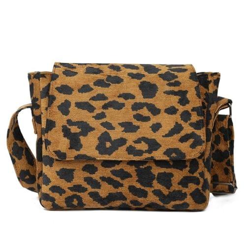 Leisure Fashion Leopard Print Slant Shoulder Bag