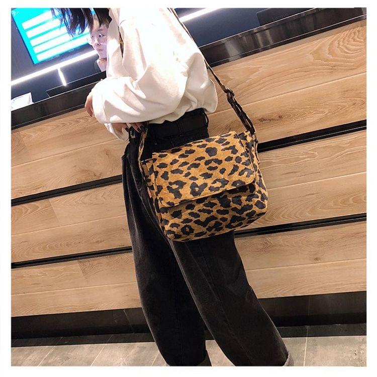 Leisure Fashion Leopard Print Slant Shoulder Bag