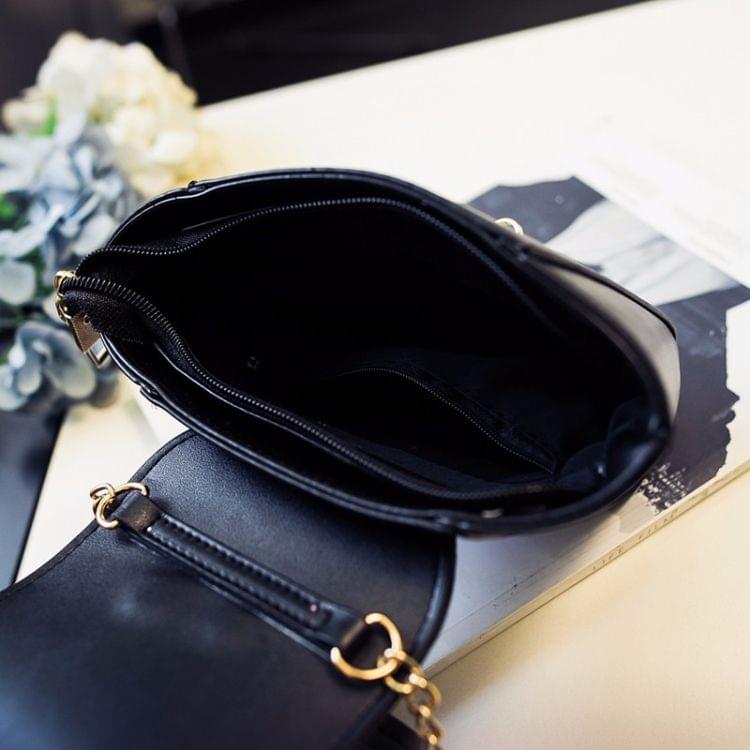 Leisure Fashion PU Shoulder Bag Messenger Bag Handbag (Blue)
