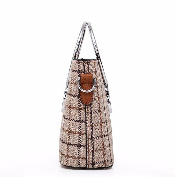 Fashion Bucket Style Multifunctional Single Shoulder Bag Ladies Handbag Chain Bag (Khaki)
