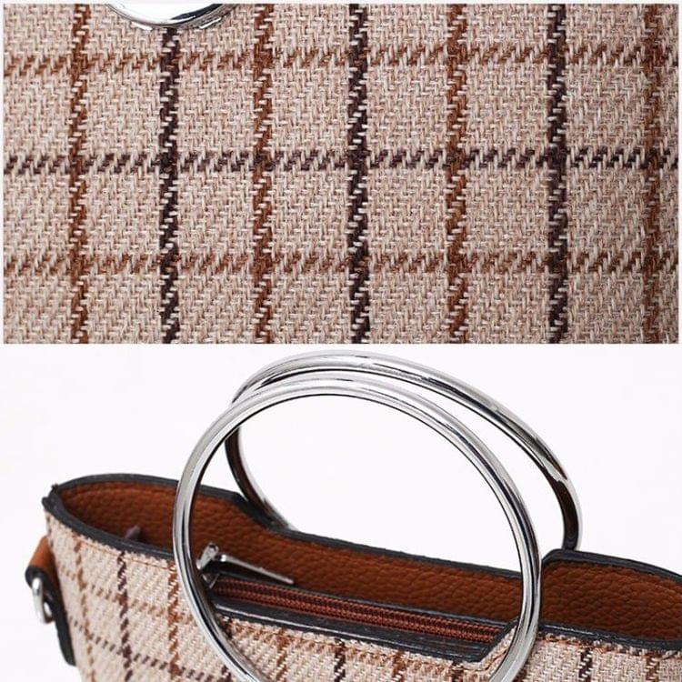 Fashion Bucket Style Multifunctional Single Shoulder Bag Ladies Handbag Chain Bag (Khaki)