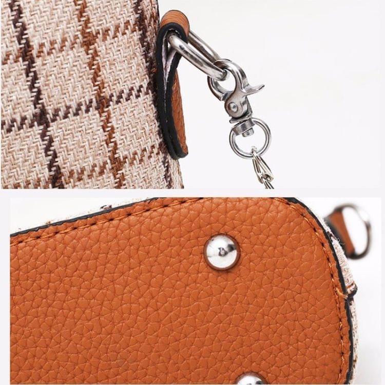 Fashion Bucket Style Multifunctional Single Shoulder Bag Ladies Handbag Chain Bag (Khaki)