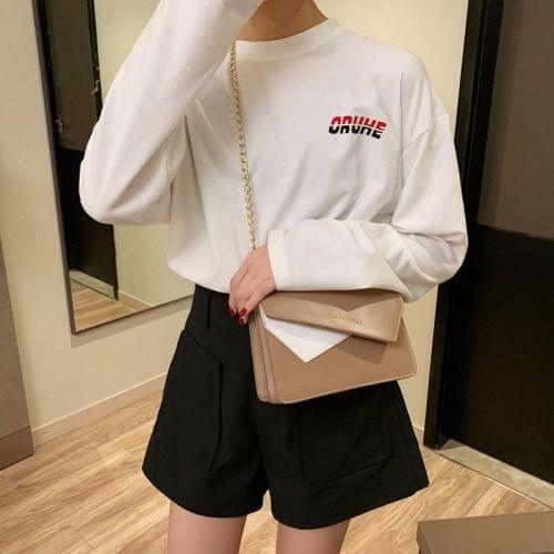 Color Matching Casual Small Square Bag Chain-strap Single Shoulder Bag Ladies Handbag Messenger Bag (Khaki)