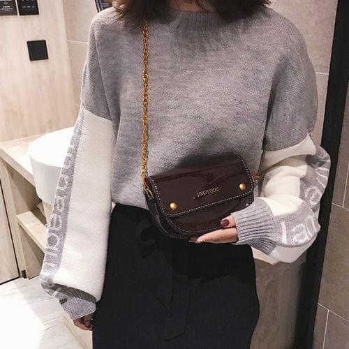 Leisure Fashion PU Leather Shoulder Bag Messenger Bag Handbag (Wine Red)