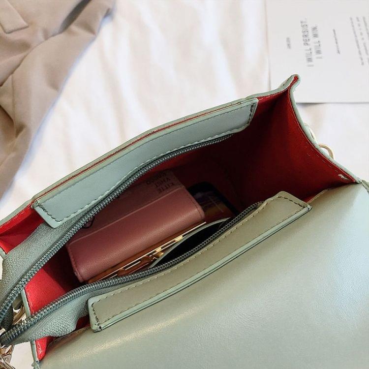 Heart Buckle PU Leather Single Shoulder Bag Ladies Handbag Messenger Bag (Green)