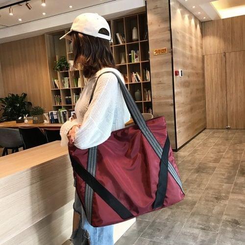Leisure Fashion Oxford Cloth Shoulder Bag(Wine Red)