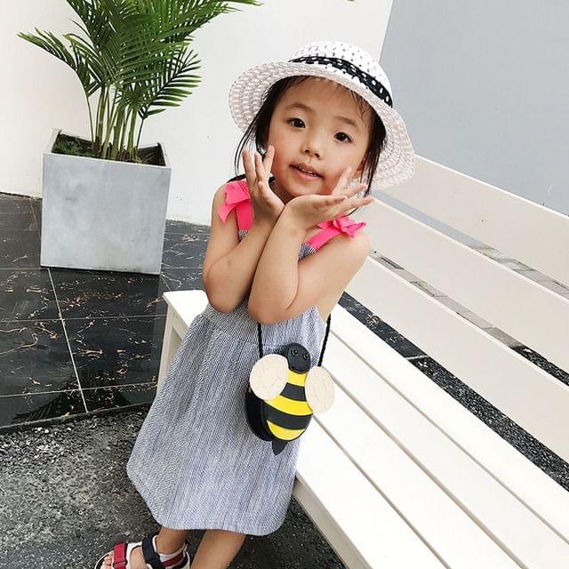 Baby Girls Tassel Purse handbag Kids Cross-body shoulder bag Gifts Cartoon Animals Bag(Bee)