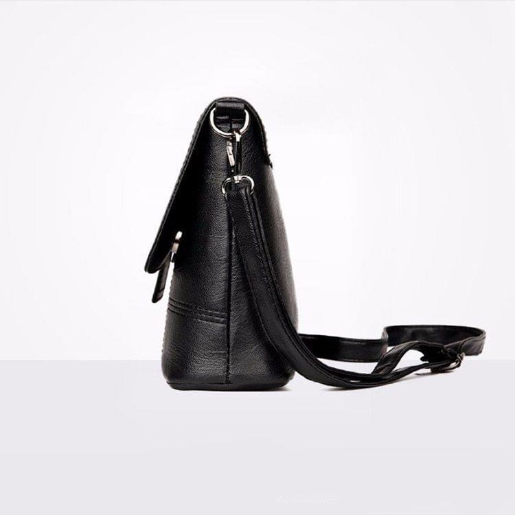 Chain PU Casual Shoulder Bag Messenger Bag Ladies Handbag (Grey)