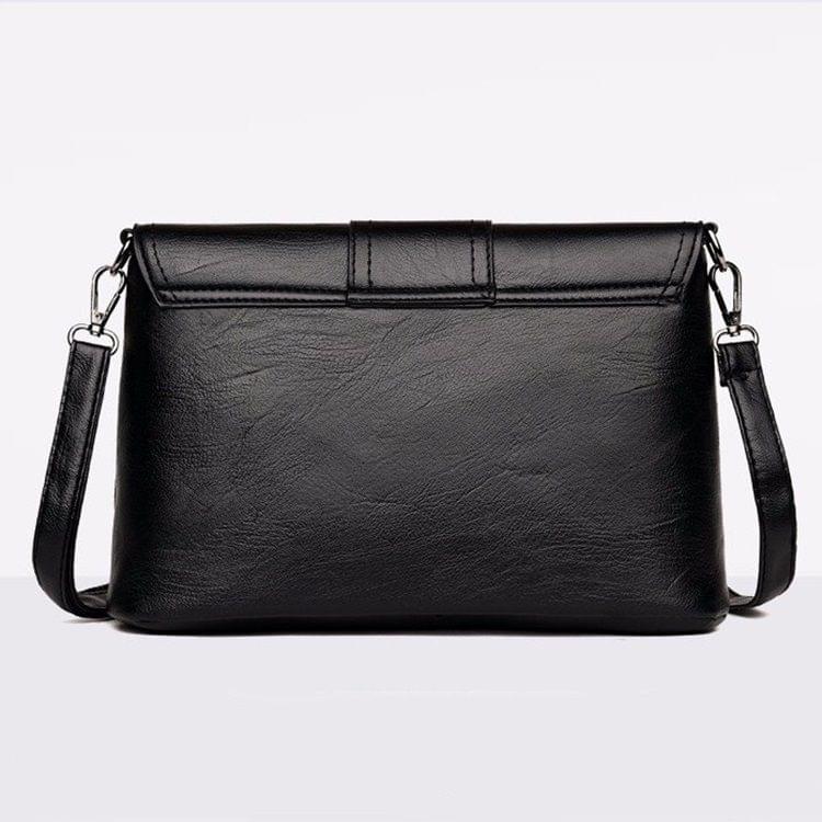 Chain PU Casual Shoulder Bag Messenger Bag Ladies Handbag (Grey)