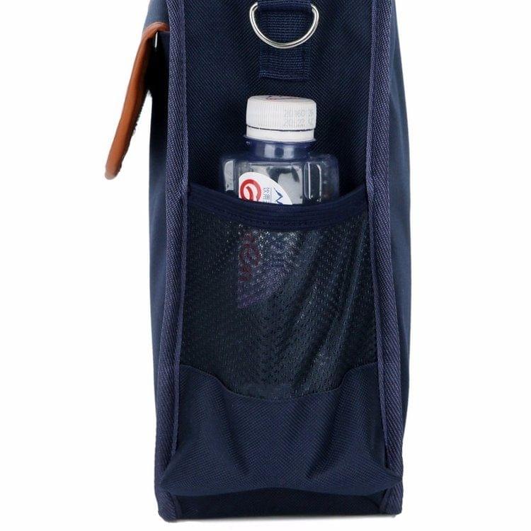 British Style Children Portable Safety Reflective Strips Primary School Bag Single Shoulder Messenger Bag (Blue)