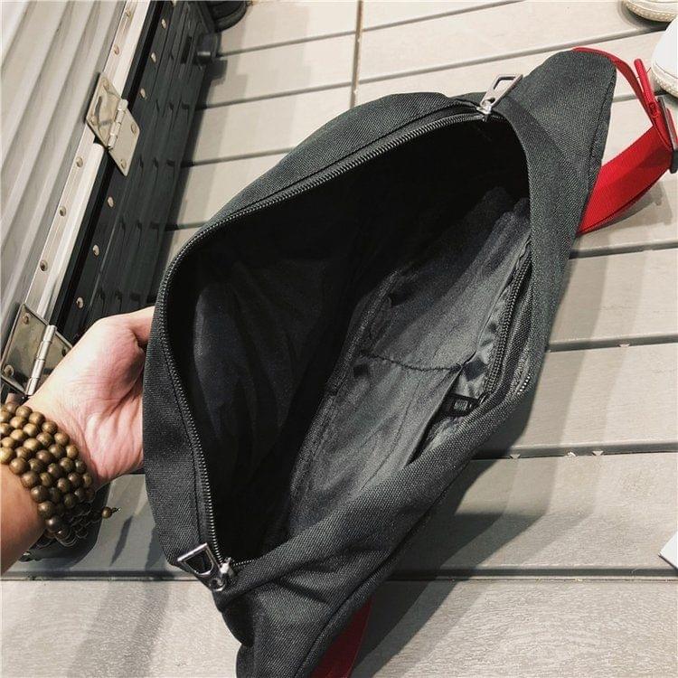 Leisure Shoulder Waist Travel Crossbody Handbag Bags (Black)