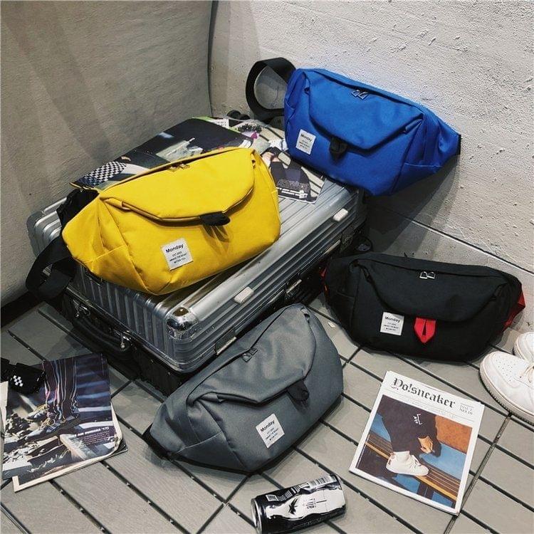 Leisure Shoulder Waist Travel Crossbody Handbag Bags (Black)
