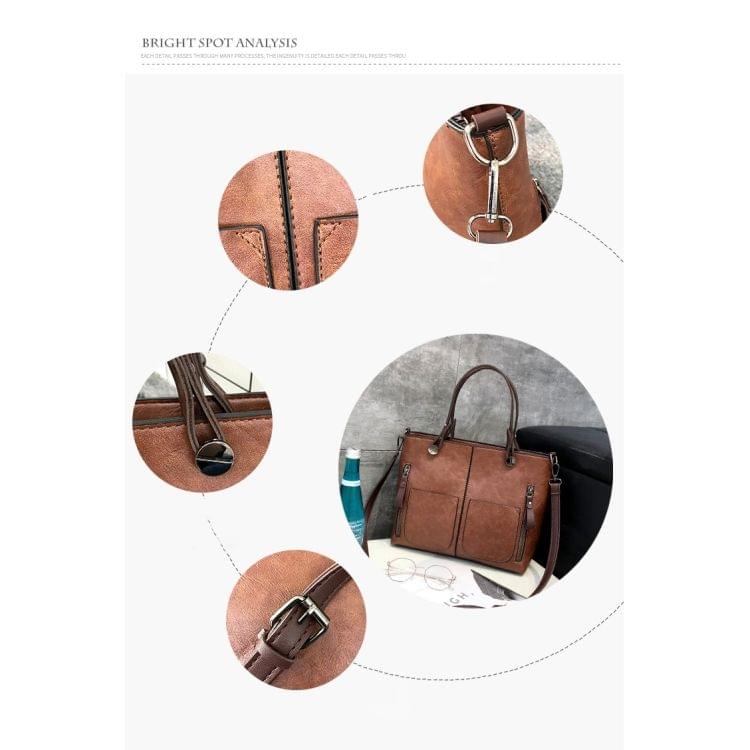 Fashion Casual PU Shoulder Bag Ladies Handbag Messenger Bag (Pink)