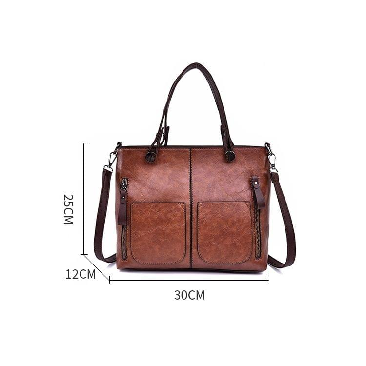 Fashion Casual PU Shoulder Bag Ladies Handbag Messenger Bag (Pink)