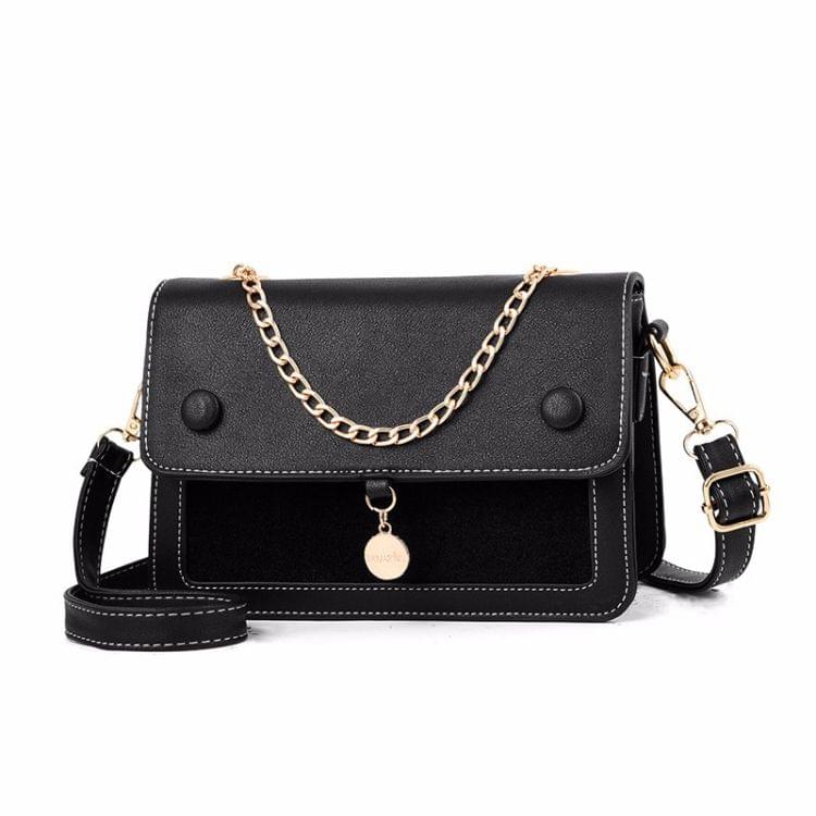 Leisure Fashion PU Slant Shoulder Bag Handbag(Army Green)