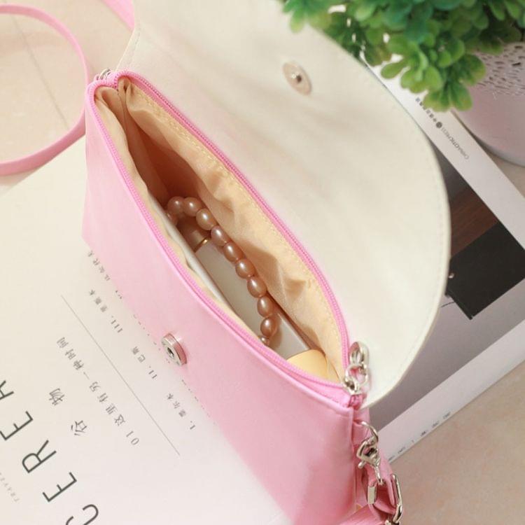 Cartoon Printing Kids Messenger Bags Clutch Shoulder bags for Girls Party Handbags(Pink Wink)