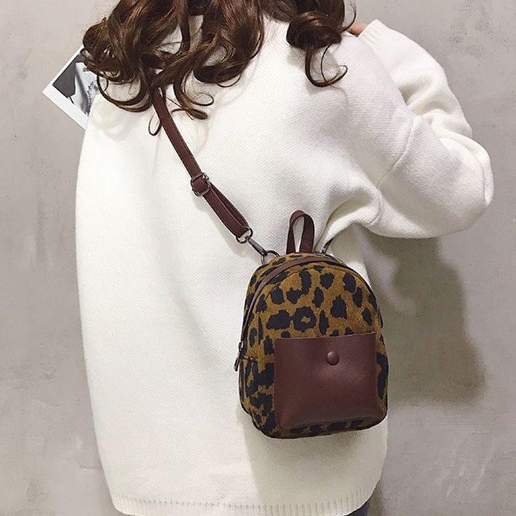 Leisure Fashion Double / Single Shoulder Bag Messenger Bag (Brown)