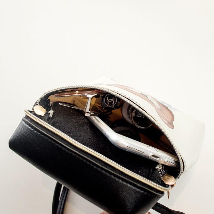 Women Cartoon Messenger Bags PU Leather Mini Female Shoulder Bag(time)