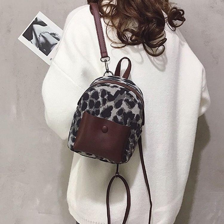 Leisure Fashion Double / Single Shoulder Bag Messenger Bag (Black)
