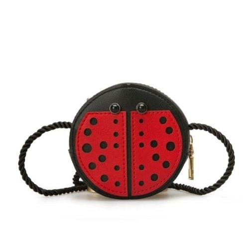 Baby Girls Tassel Purse handbag Kids Cross-body shoulder bag Gifts Cartoon Animals Bag(Ladybug)