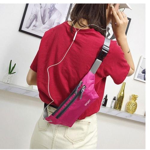 Leisure Fashion Rainproof Silk Single-shoulder Bag Handbag (Magenta)