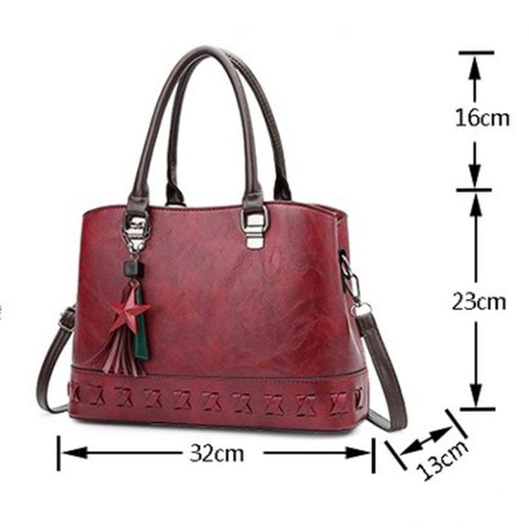 Unique Bottom Knitting Leisure Fashion PU Slant Shoulder Bag Handbag(Pink)