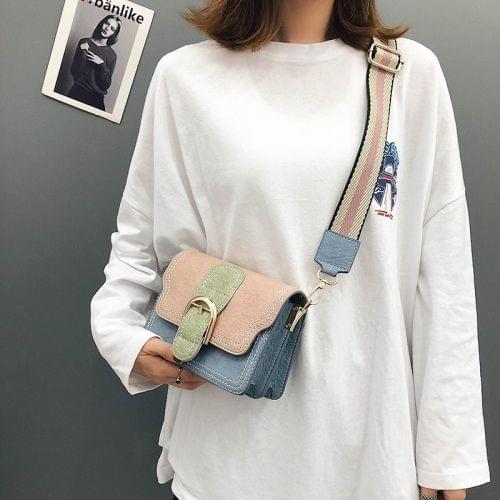 Leisure PU Shoulder Bag Matching Color Ladies Handbag Messenger Bag (Green)