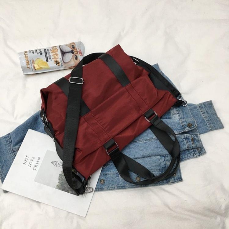Large-capacity One-shoulder Slung Portable Men's Bag Handbag (Red)