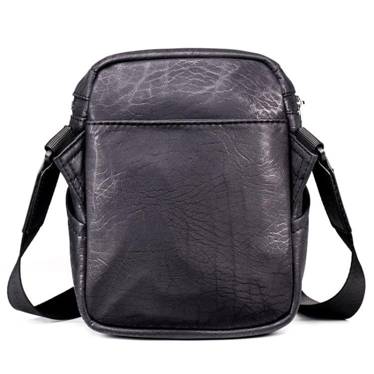 WEIXIER 8611 Double Zipper Waterproof Single Shoulder Bag Men Chest Bag(Dark Grey)
