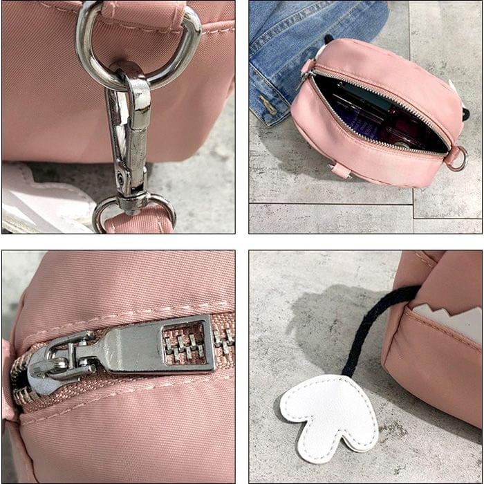 Leisure Fashion Slant Shoulder Bag Handbag(Pink)