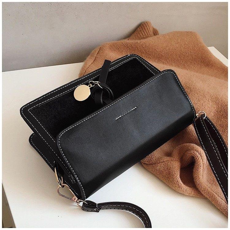 Fashion Candy Small Square Bag Wild Shoulder Bag Messenger Bag Ladies Handbag (Black)