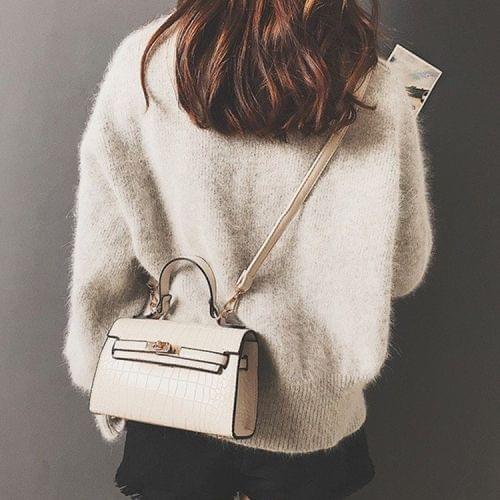 Urban Style Casual Shoulder Bag Ladies Handbag Messenger Bag (White)