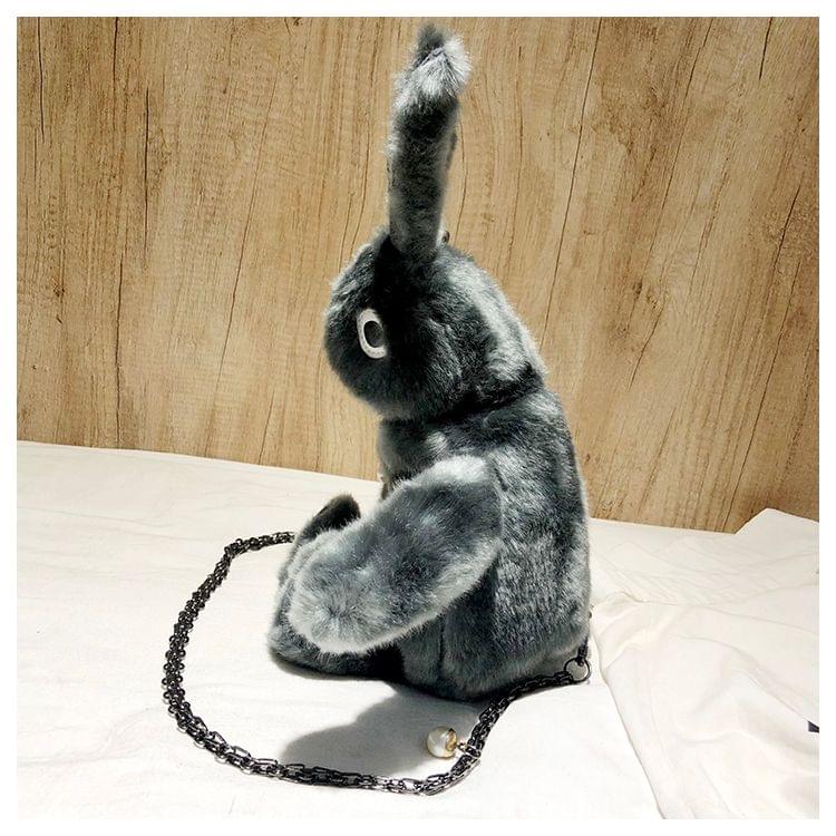 Rabbit Shape Leisure Fashion Cute Plush Slant Shoulder Bag