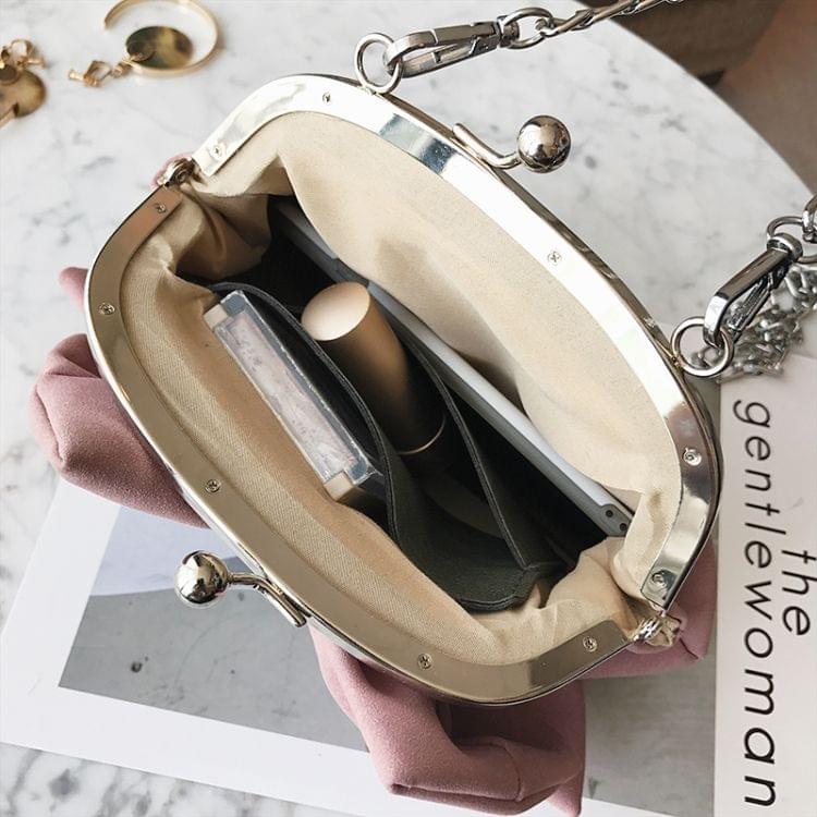 Bow PU Leather Chain-strap Single Shoulder Bag Ladies Handbag Messenger Bag (Black)