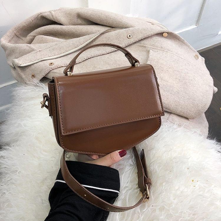 Fashion PU Shoulder Bag Ladies Handbag Messenger Bag (Dark Brown)
