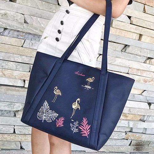 Leisure Fashion Oxford Cloth Shoulder Bag Handbag (Blue)