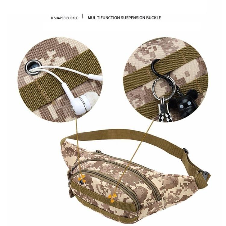 Camouflage Pattern Nylon Single Shoulder Bag Chest Waist Bag Messenger Bag (Style 1)
