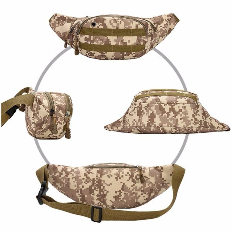 Camouflage Pattern Nylon Single Shoulder Bag Chest Waist Bag Messenger Bag (Style 1)