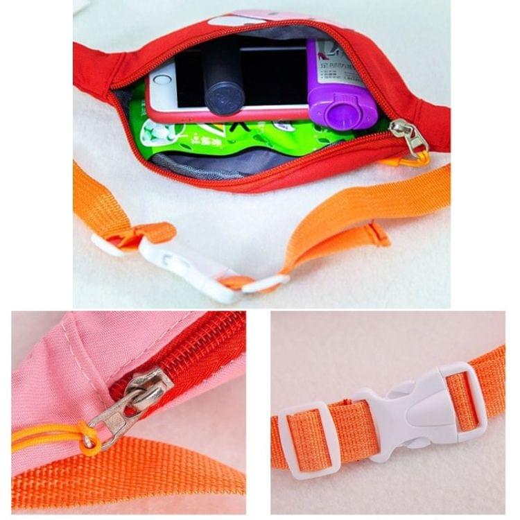 Cute Pig Oxford Cloth Single Shoulder Bag Kids Waist Chest Bag Messenger Bag (Blue)