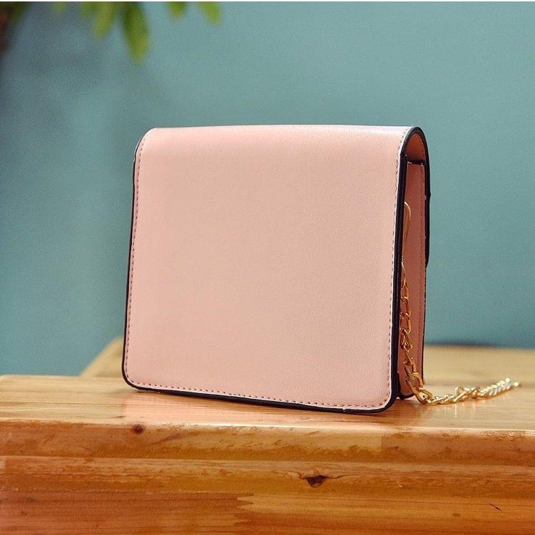 Love Heart Pattern PU Shoulder Bag Messenger Bag Ladies Handbag (White)