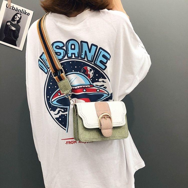 Leisure PU Shoulder Bag Matching Color Ladies Handbag Messenger Bag (Pink)