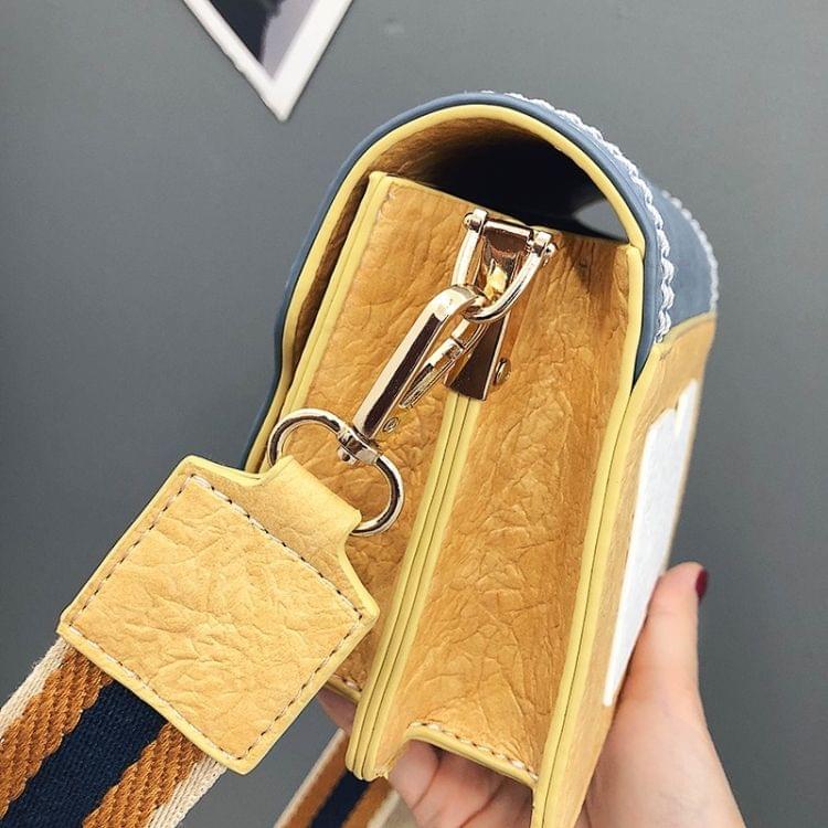 Leisure PU Shoulder Bag Matching Color Ladies Handbag Messenger Bag (Pink)