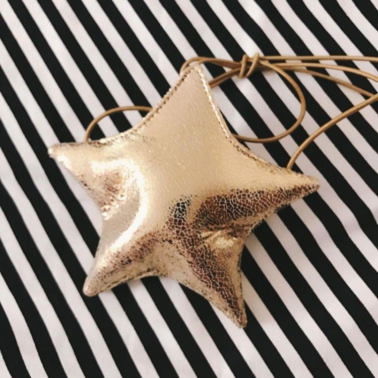 Cute Little Star Mini Shoulder Bag Girls Fashion Clothing Accessories(Silver)