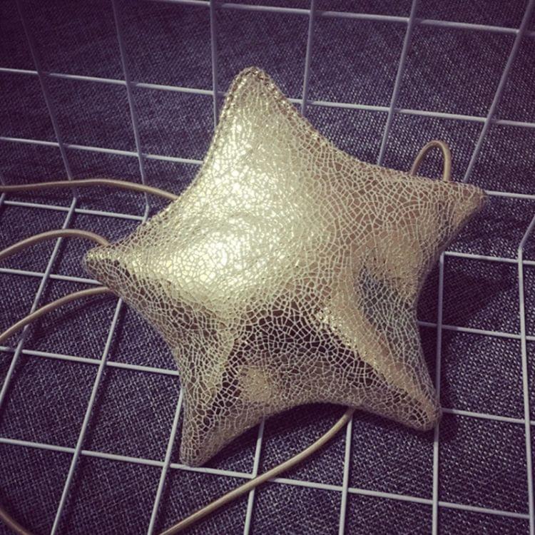 Cute Little Star Mini Shoulder Bag Girls Fashion Clothing Accessories(Silver)