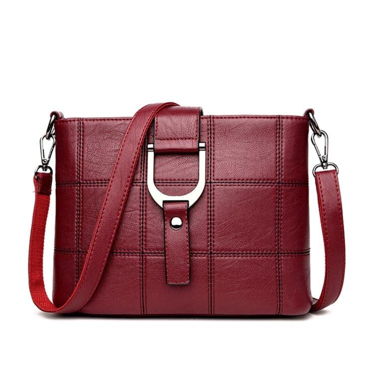 Luxury Messenger Bags Woman Bag Leather Shoulder Bags Tote Bag(Black)