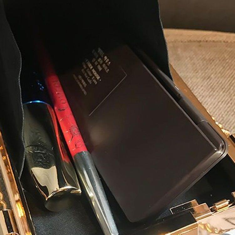 Heart-shaped glitter Glossy PU Leather Chain Single Shoulder Bag Ladies Handbag Messenger Bag (Red)