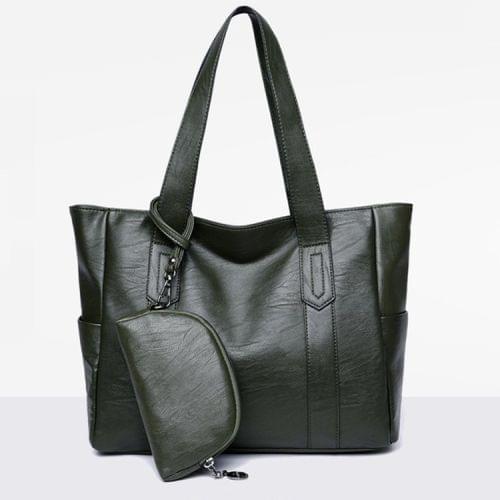 Leisure Fashion Shoulder Bag Handbag, with Wallet (Green)