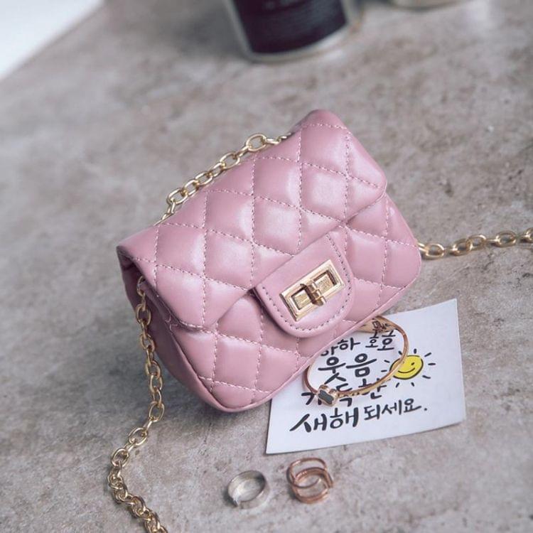 Children Crossbody Coin Tote Bag Purse Small Mini Square Bags(Rose Red)