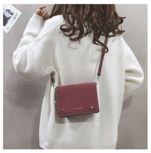 Matte Square Backpack Women Bag Fashion Sling Bag Single-Shoulder Bag(Wine Red)