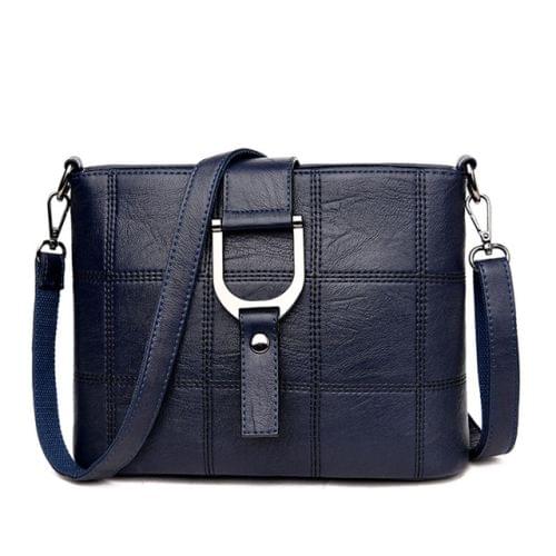 Luxury Messenger Bags Woman Bag Leather Shoulder Bags Tote Bag(Blue)